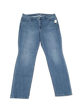 New OLD NAVY High Rise Straight Medium Blue Women's Jeans (Size 16)